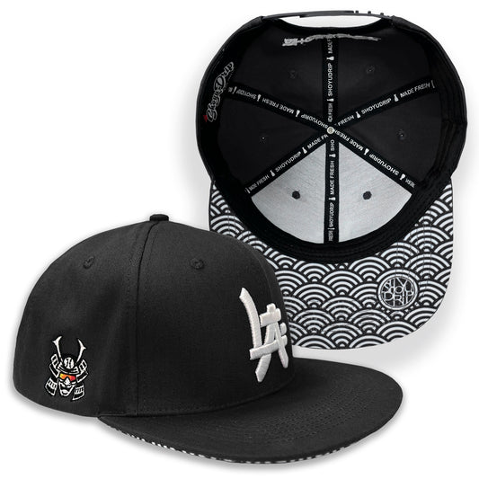 Black LA JA Flatbill Snapback Hat