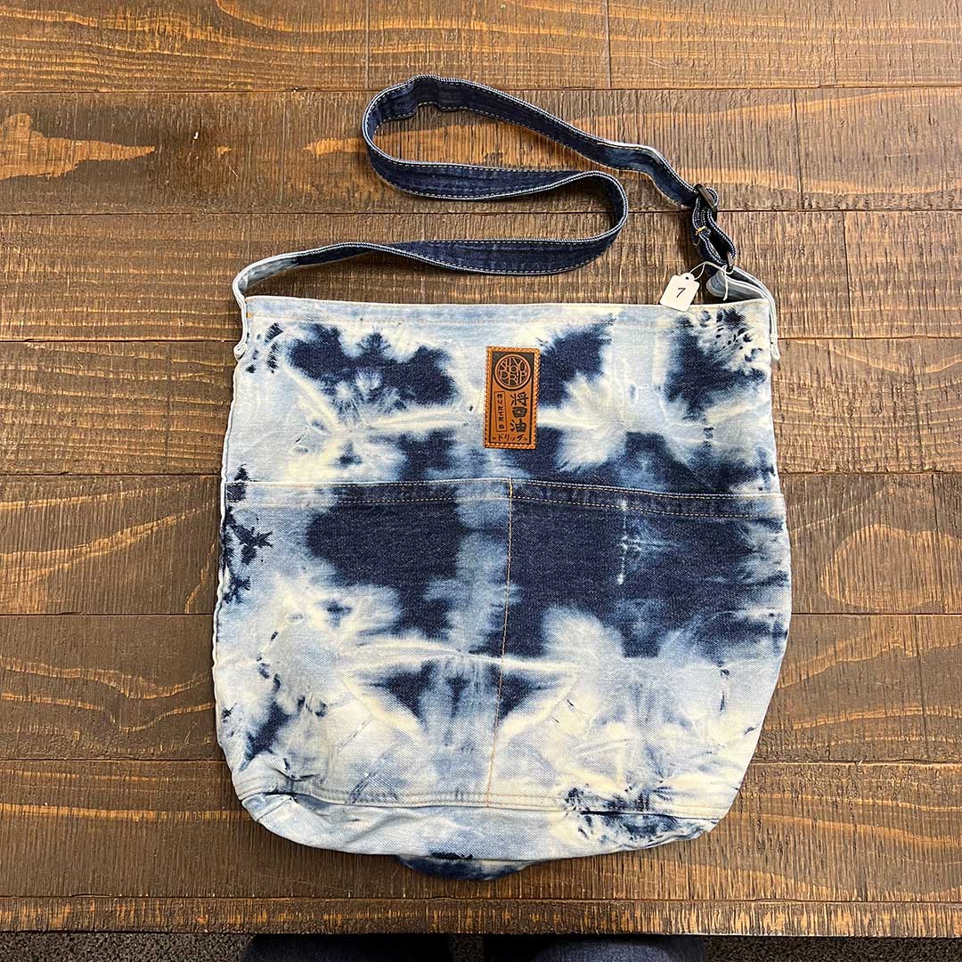 One of a Kind Denim Crossbody Bag #7