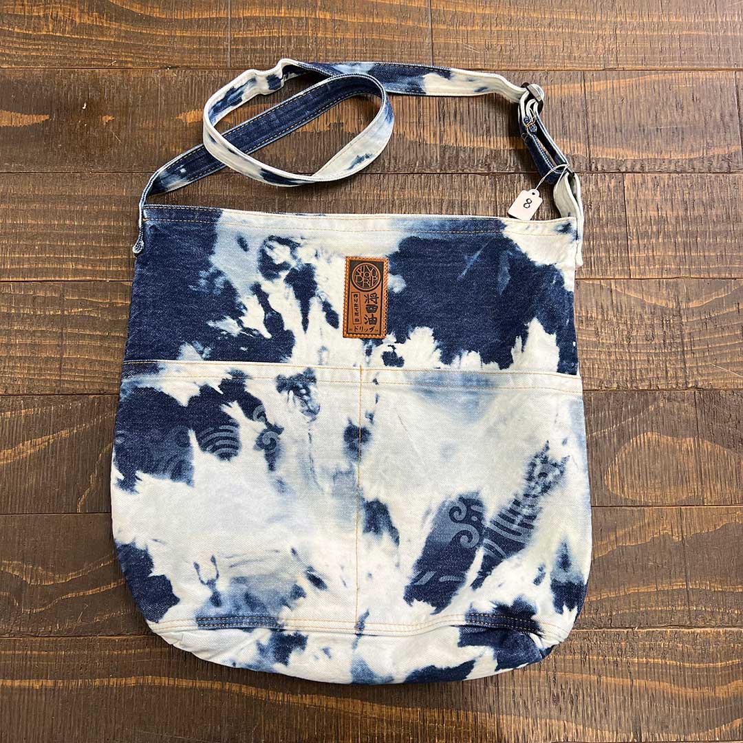 One of a Kind Denim Crossbody Bag #8