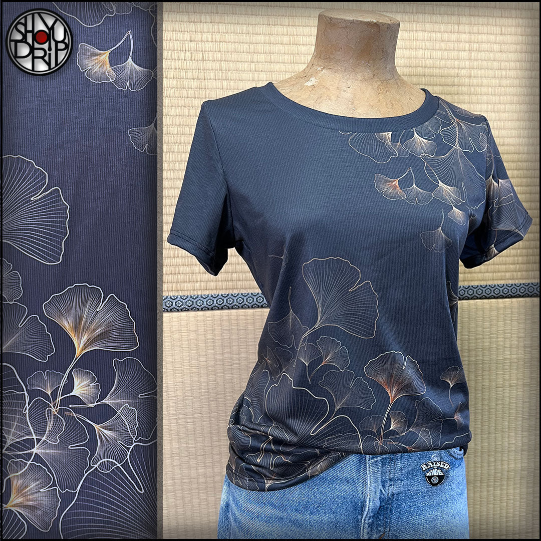 Ginkgo Womens Scoop Neck Tee