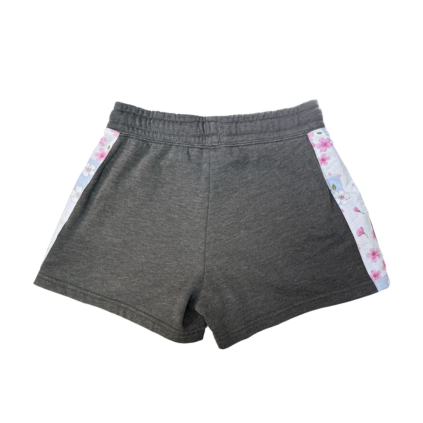 Blue Sakura Skies on Grey Womens Sweatshorts