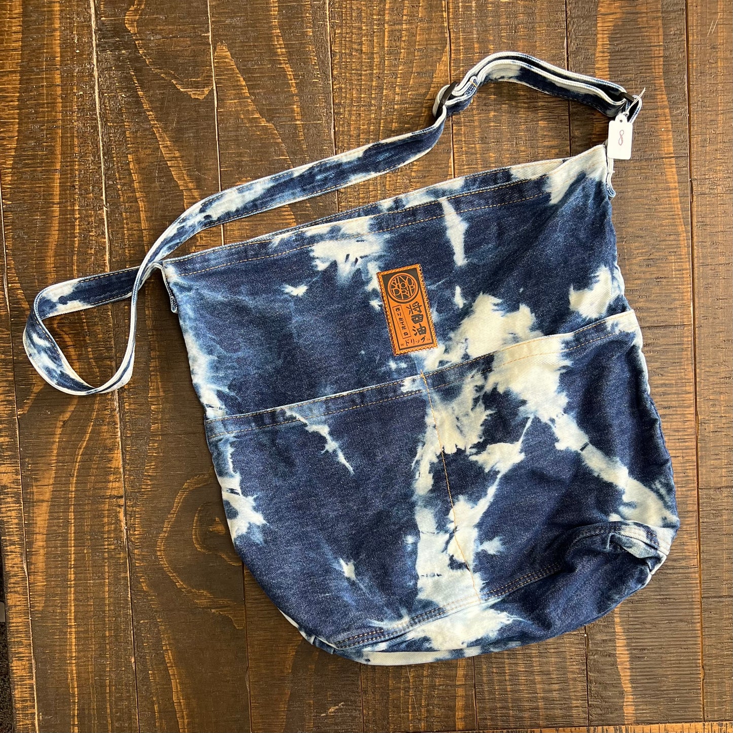 One of a Kind Denim Crossbody Bag #8