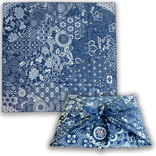 Blue Wagara Furoshiki