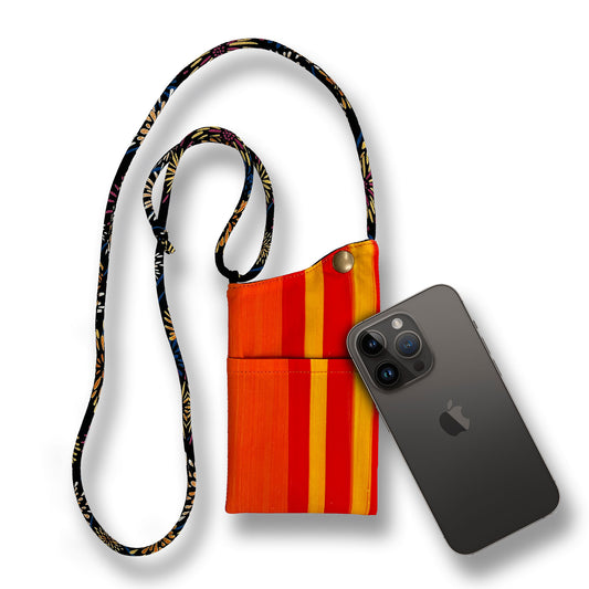 Mango Stripe Phone Sling