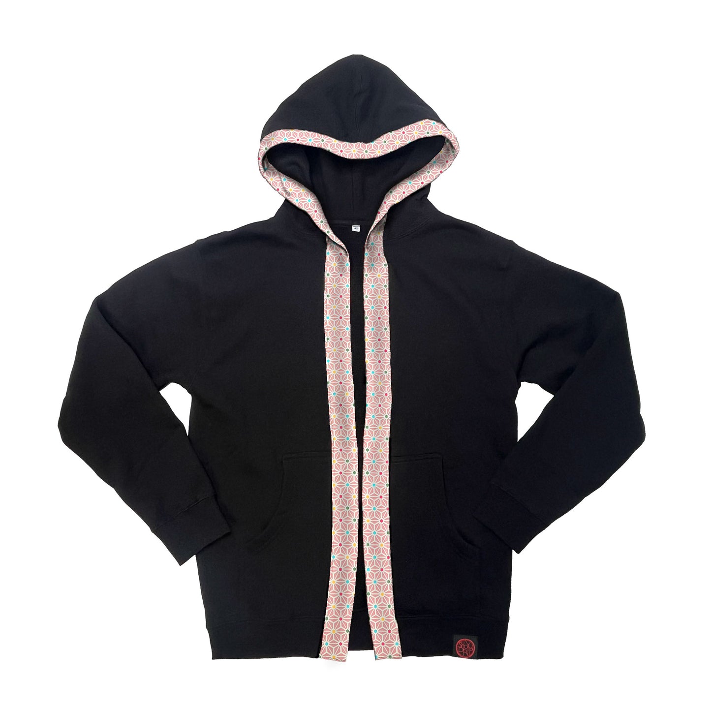 Pink Asanoha Star Happi Hoodie