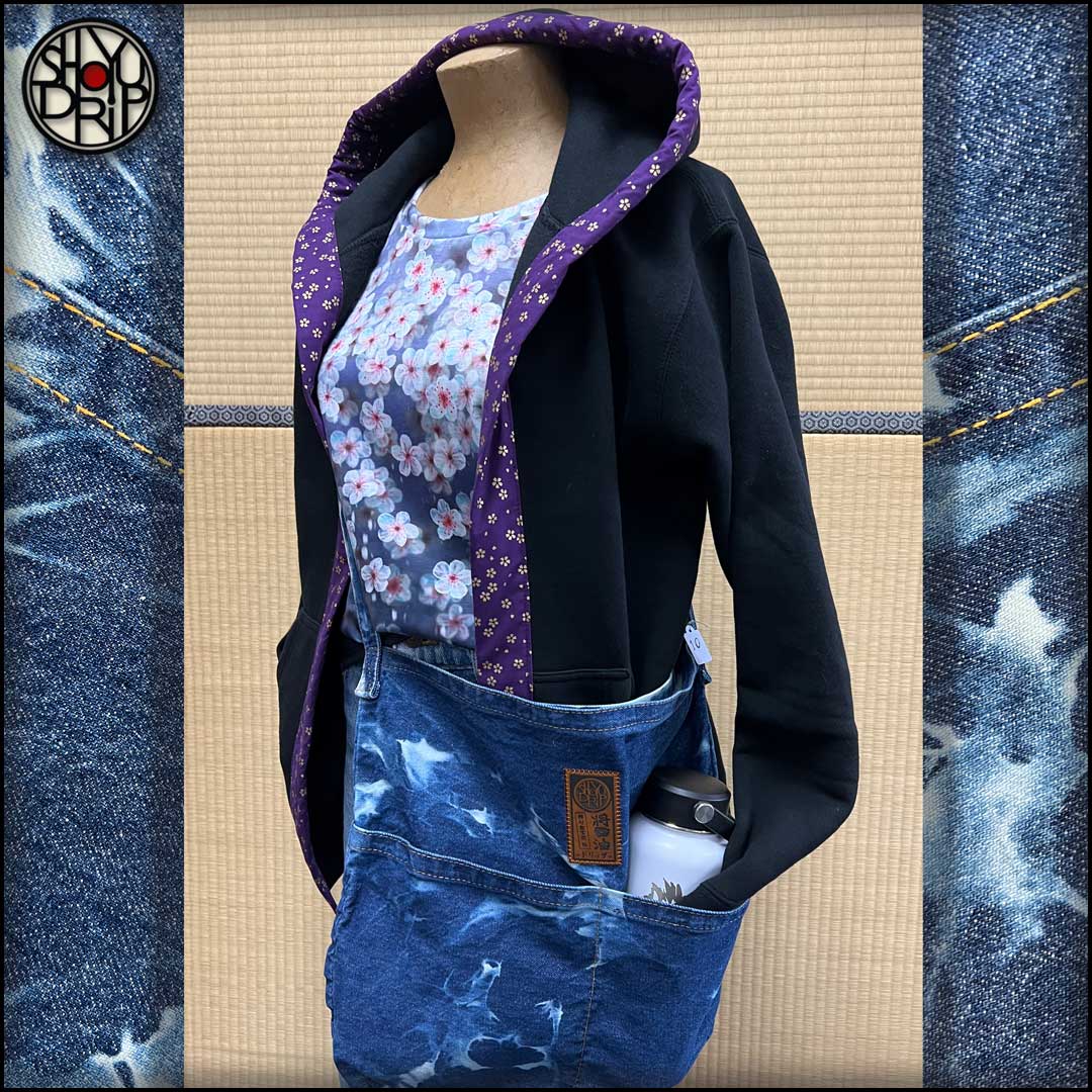 One of a Kind Denim Crossbody Bag #8