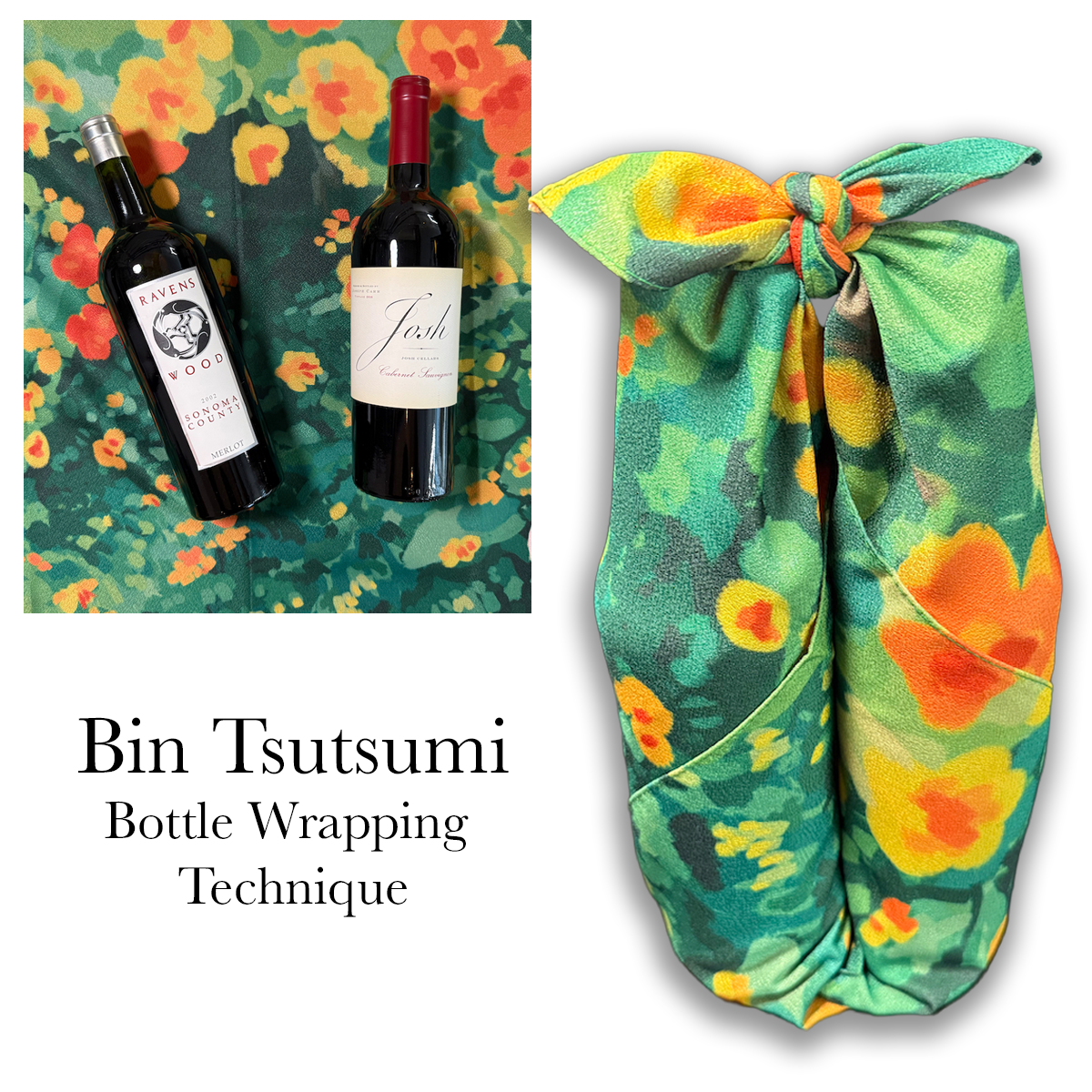 California Poppies Furoshiki