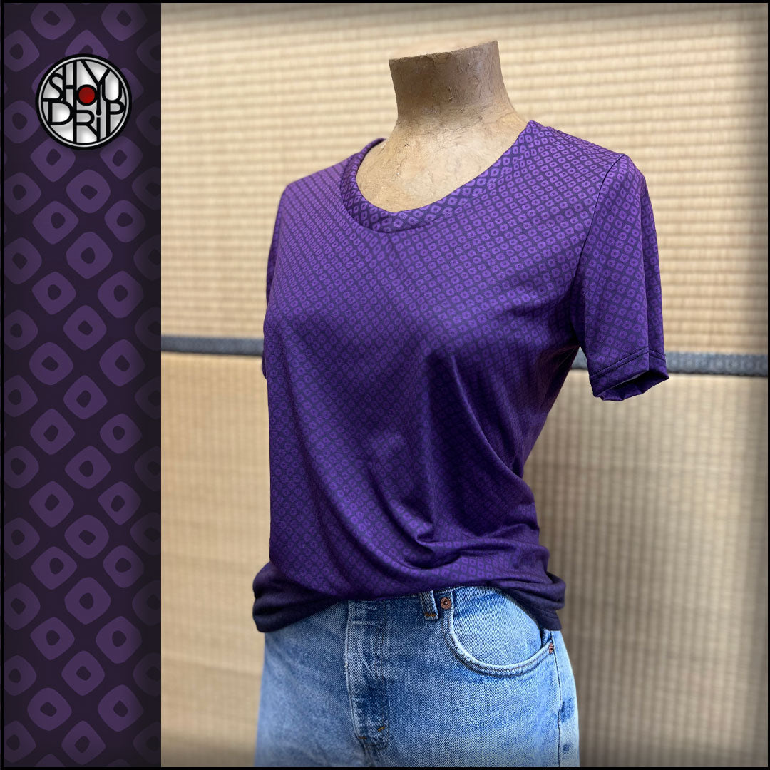 Purple Kanoko Womens Scoop Neck T-Shirt