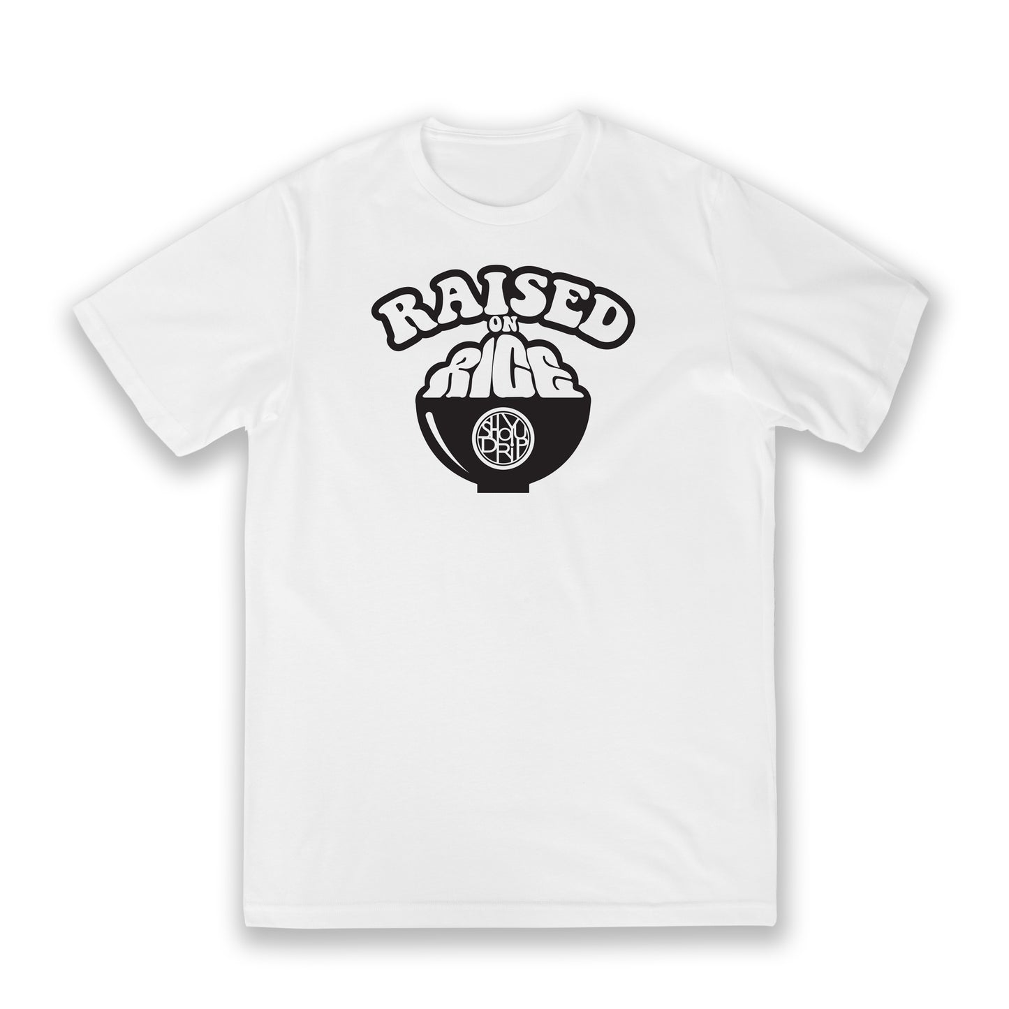 Raised On Rice White Cotton Classic Tee