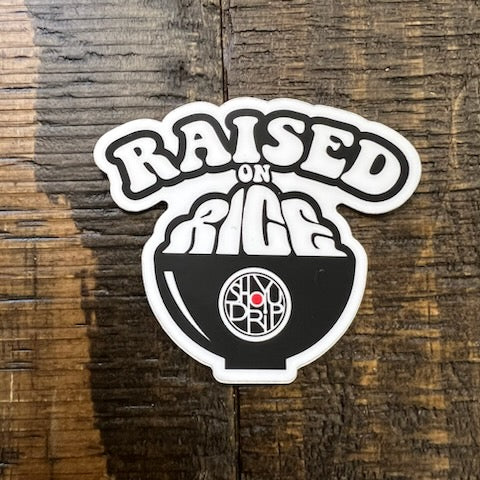 Raised on Rice Sticker