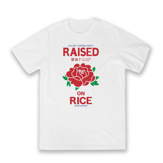 Raised On Rice Bag White Cotton Classic Tee