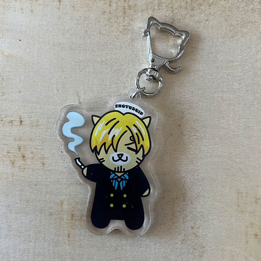 Sanji Cat Keychain