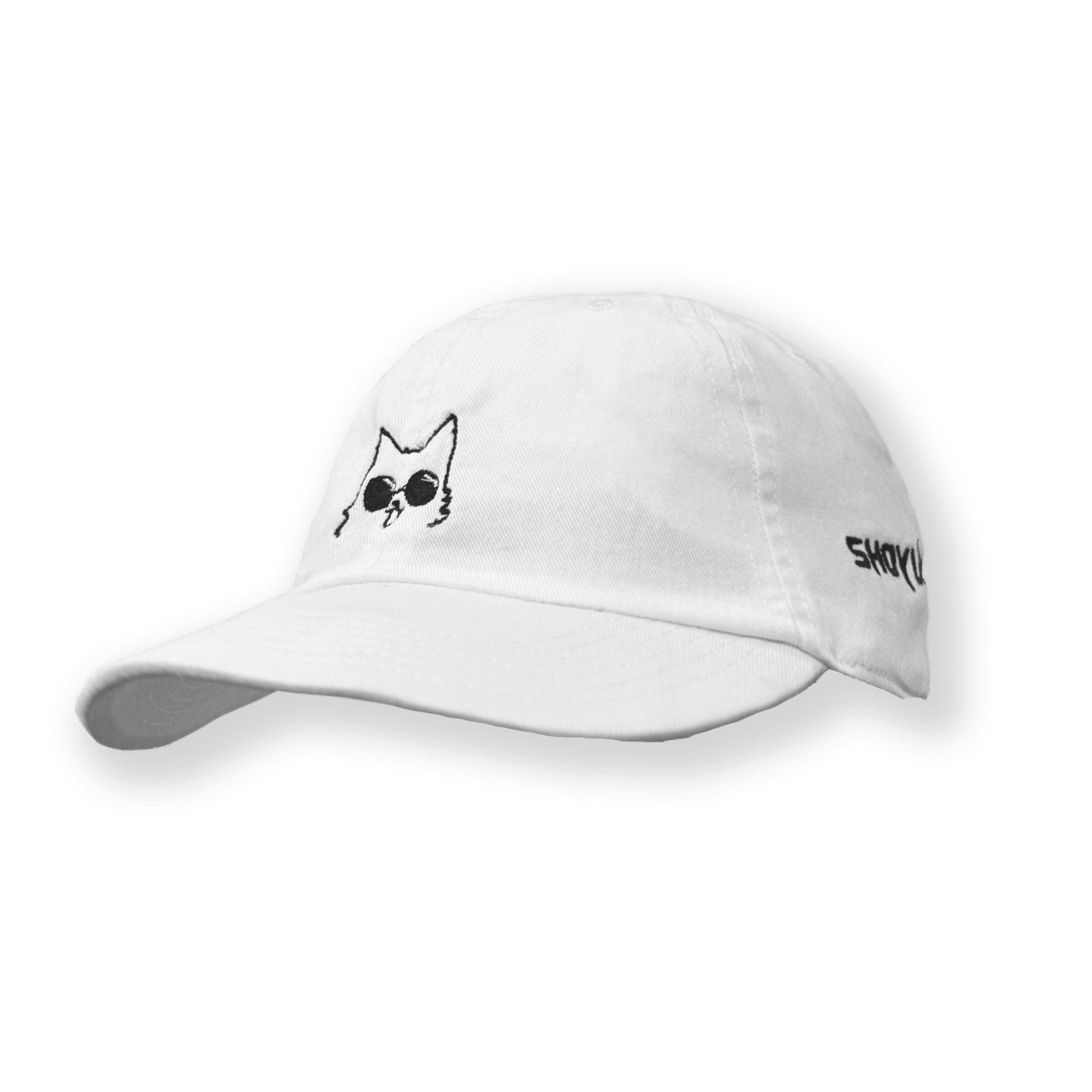 Gojo Cat on White Dad Hat