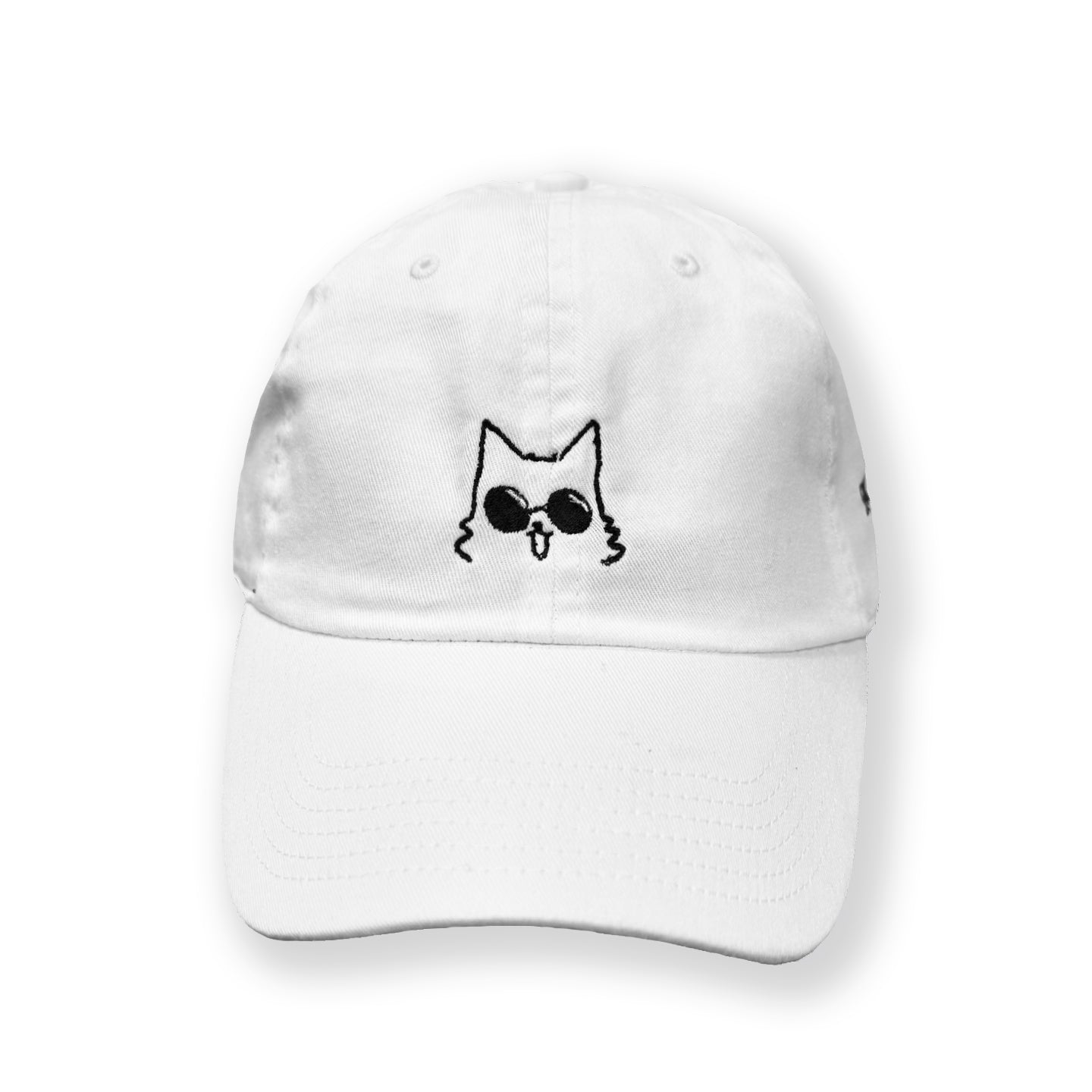 Gojo Cat on White Dad Hat