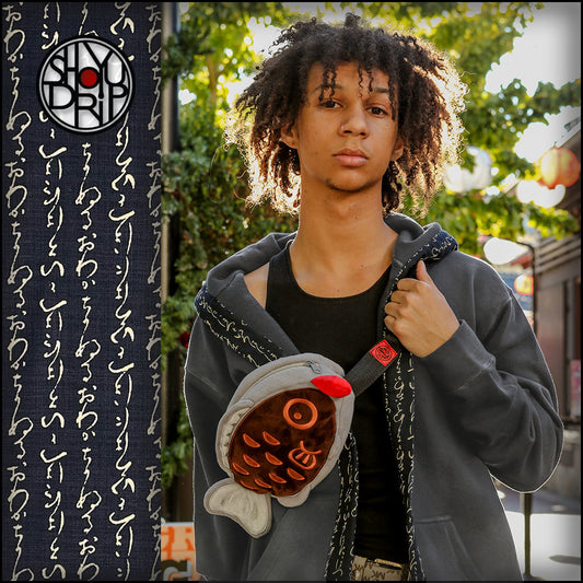 Poetic on Charcoal Mid-Weight Happi Hoodie (Instock)