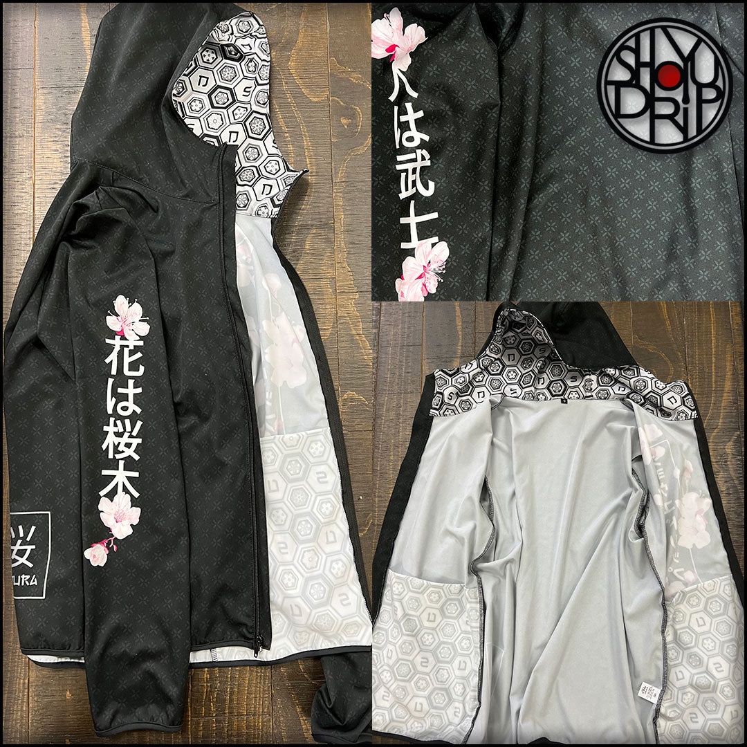 Sakura Night Full Zip Windbreaker