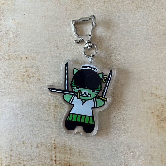 Zoro Cat Keychain