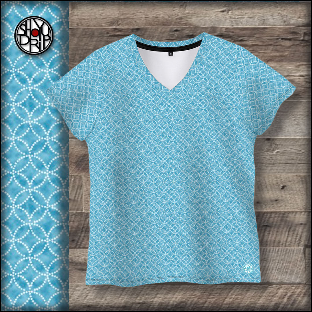 Blue Sky Seven Womens V-Neck T-Shirt