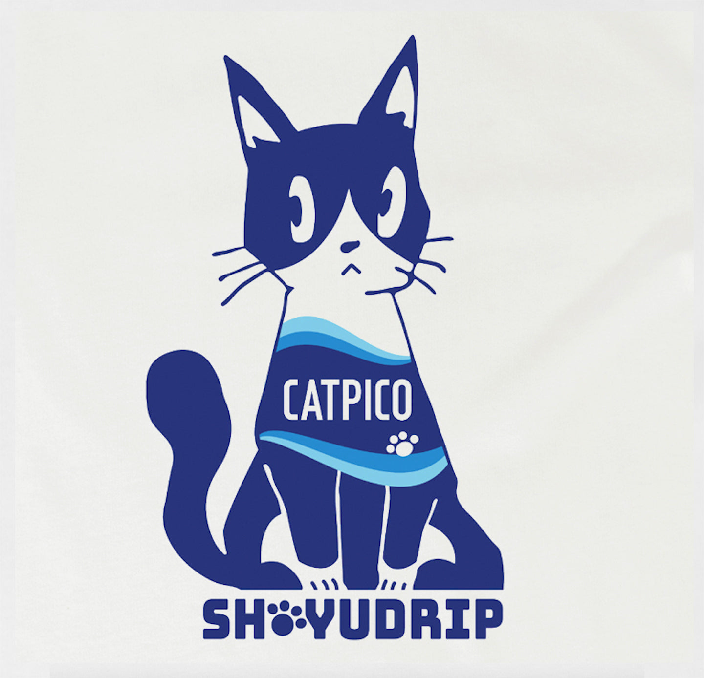 Catpico White Cotton Classic Tee