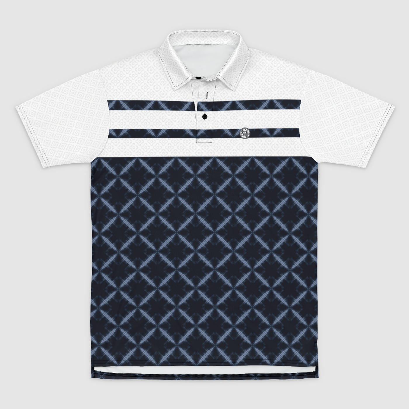 Shibori Crossing Mens Polo Shirt