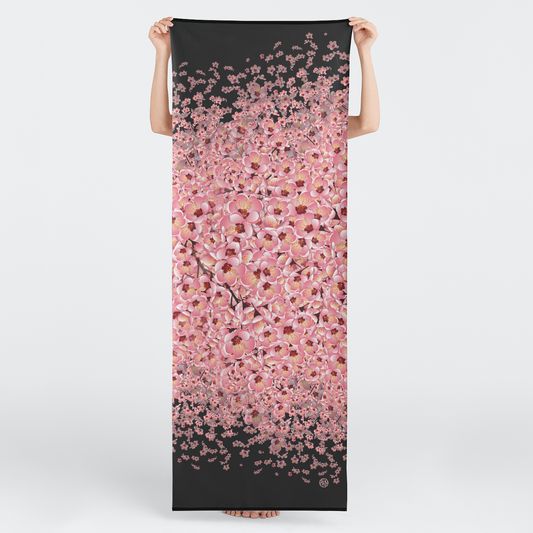 Plum Blossom Yoga Mat Towel