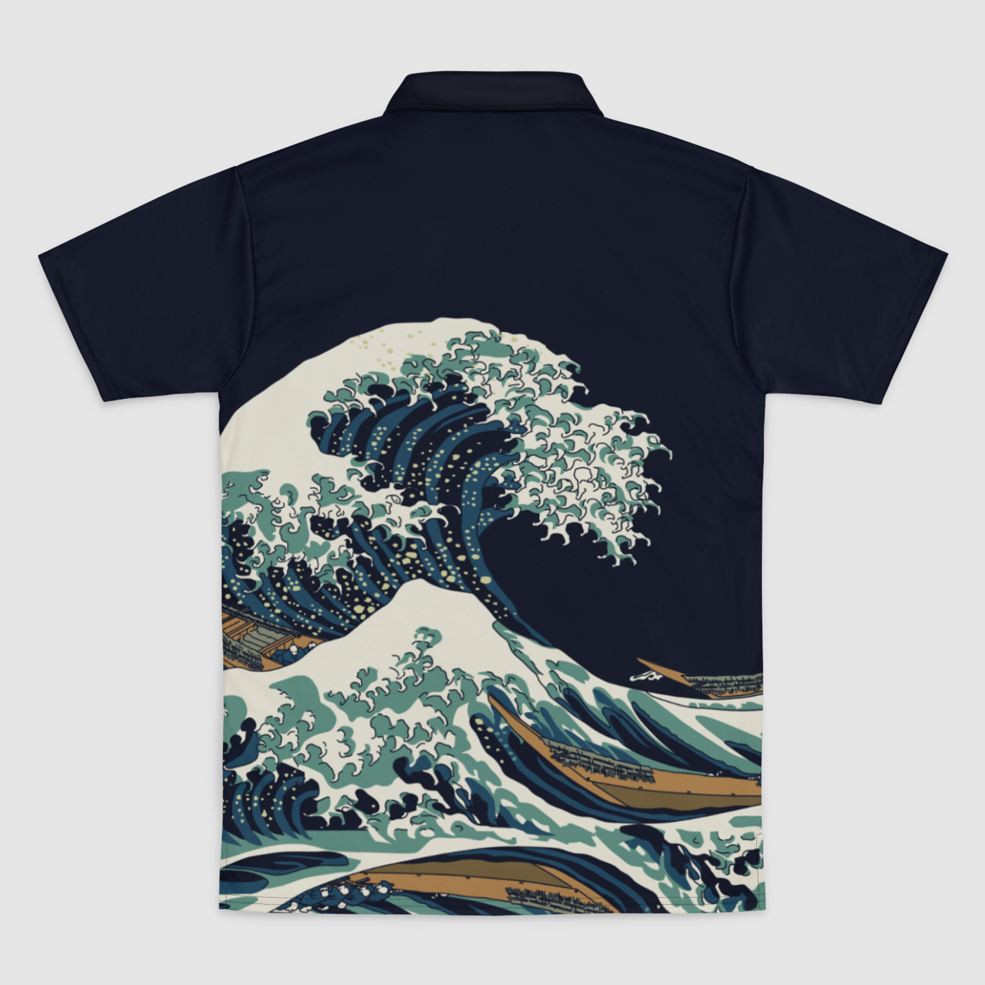 Great Wave Mens Polo Shirt