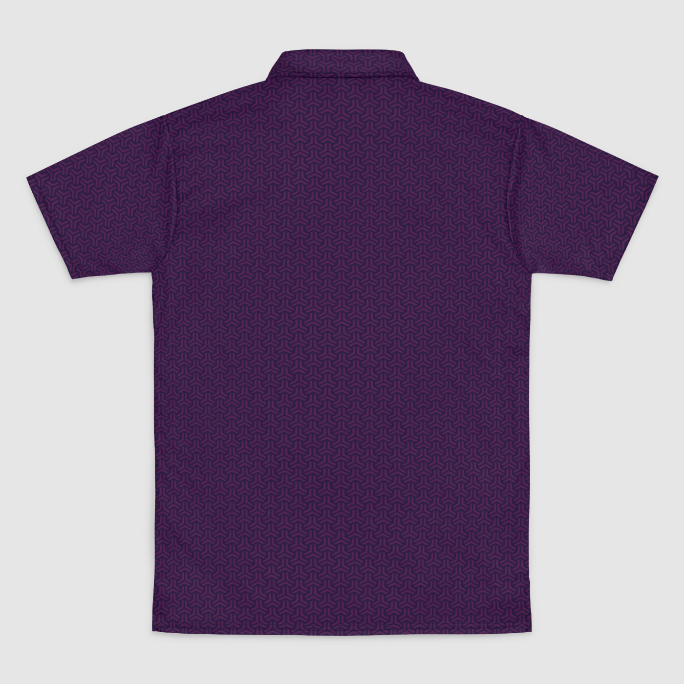 Purple Interlock Mens Polo Shirt