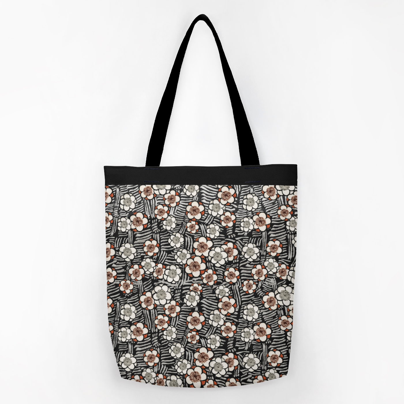 Retro Sakura  Tote Bag