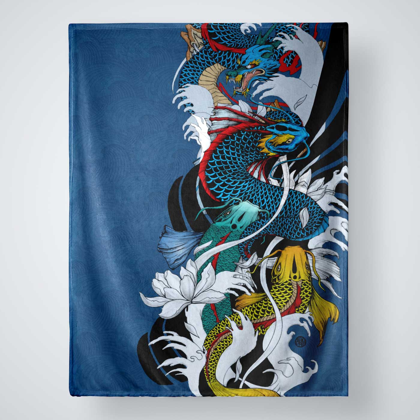 Dragons Gate Large Plush Throw Blanket