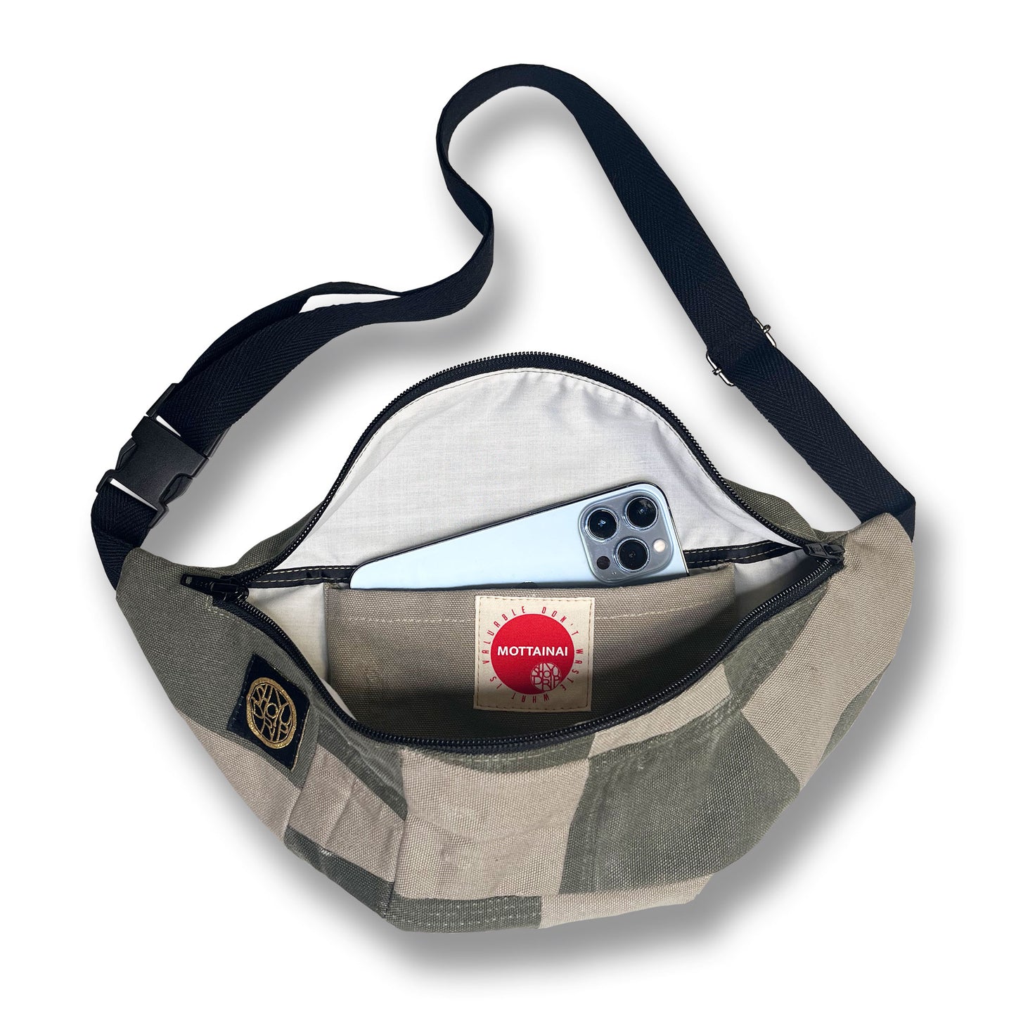 Olive and Grey Fanny Pack