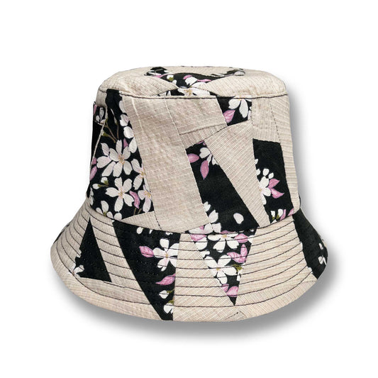 Sakura and Ivory Patchwork Bucket Hat