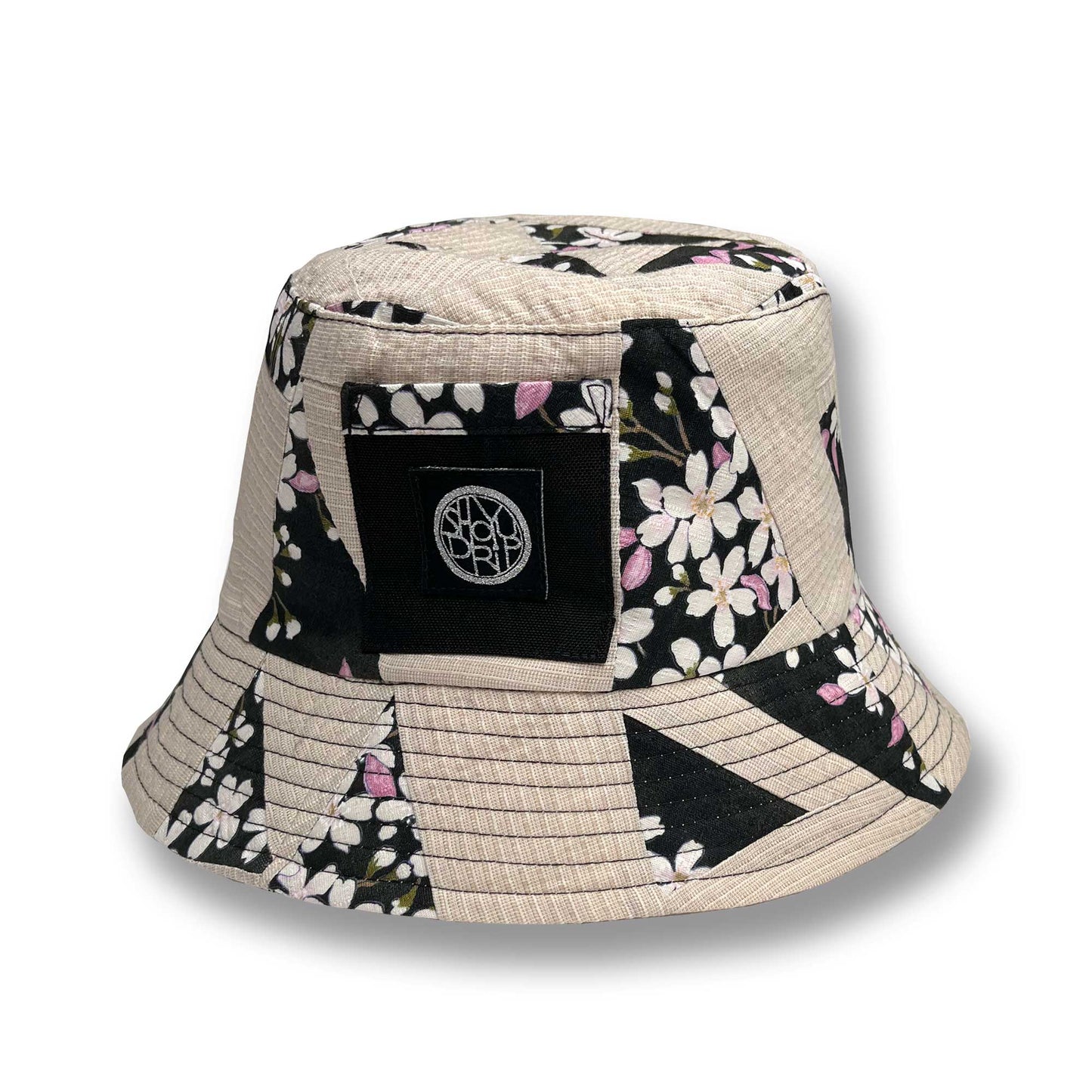 Sakura and Ivory Patchwork Bucket Hat