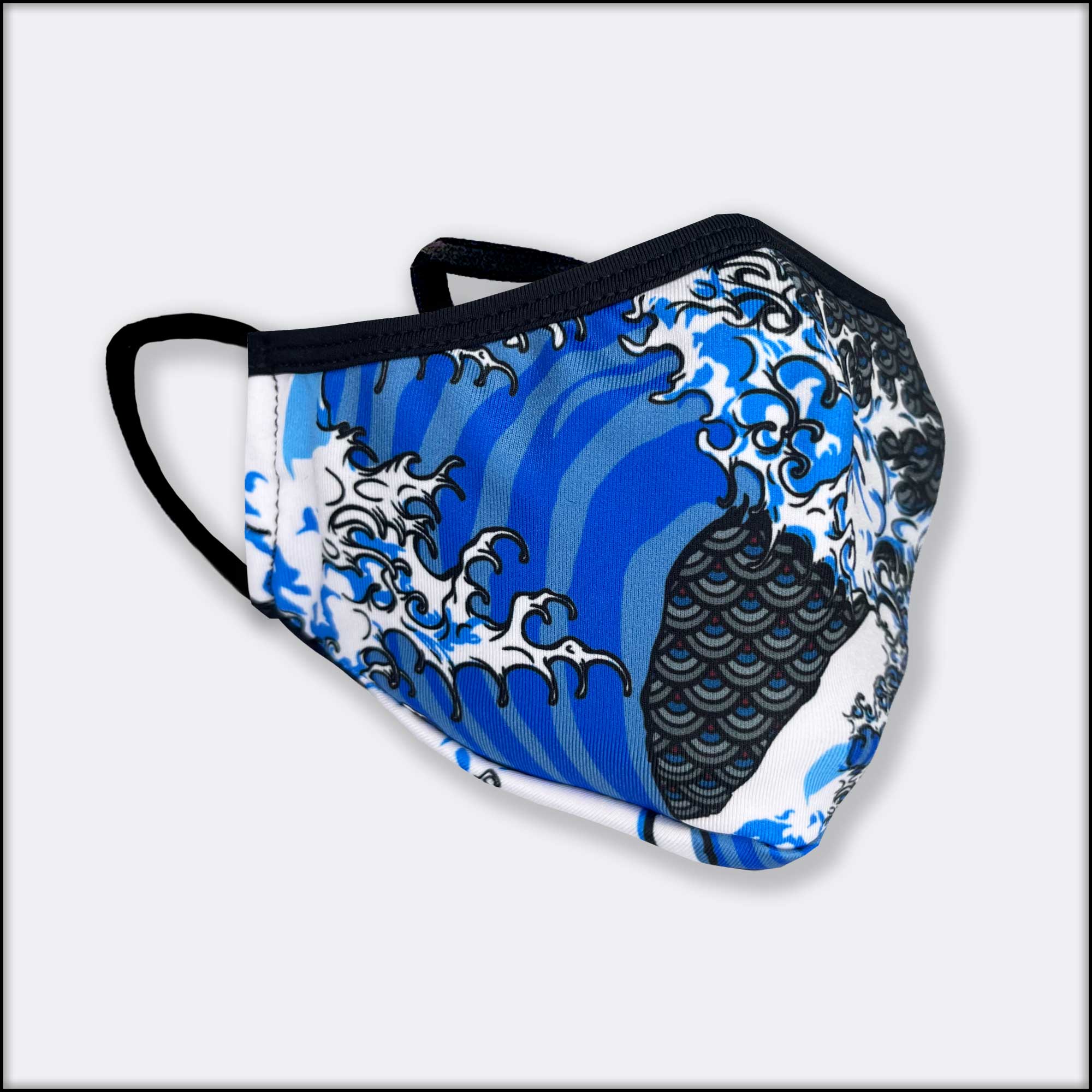 Wave Pattern Alpha Mask Great Wave 3-Layer Mask – ShoyuDrip