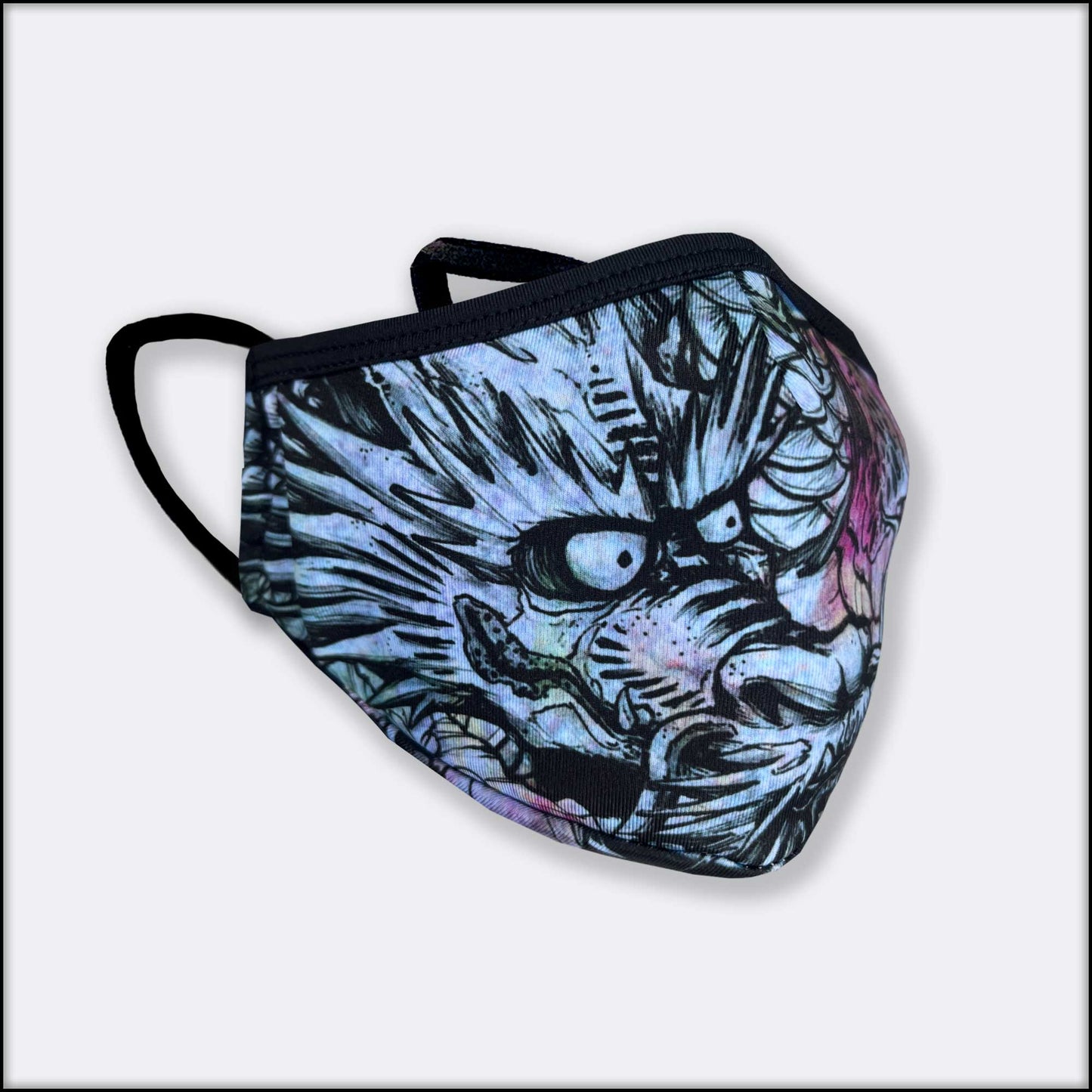 Blue Ryu Dragon 3-Layer Mask