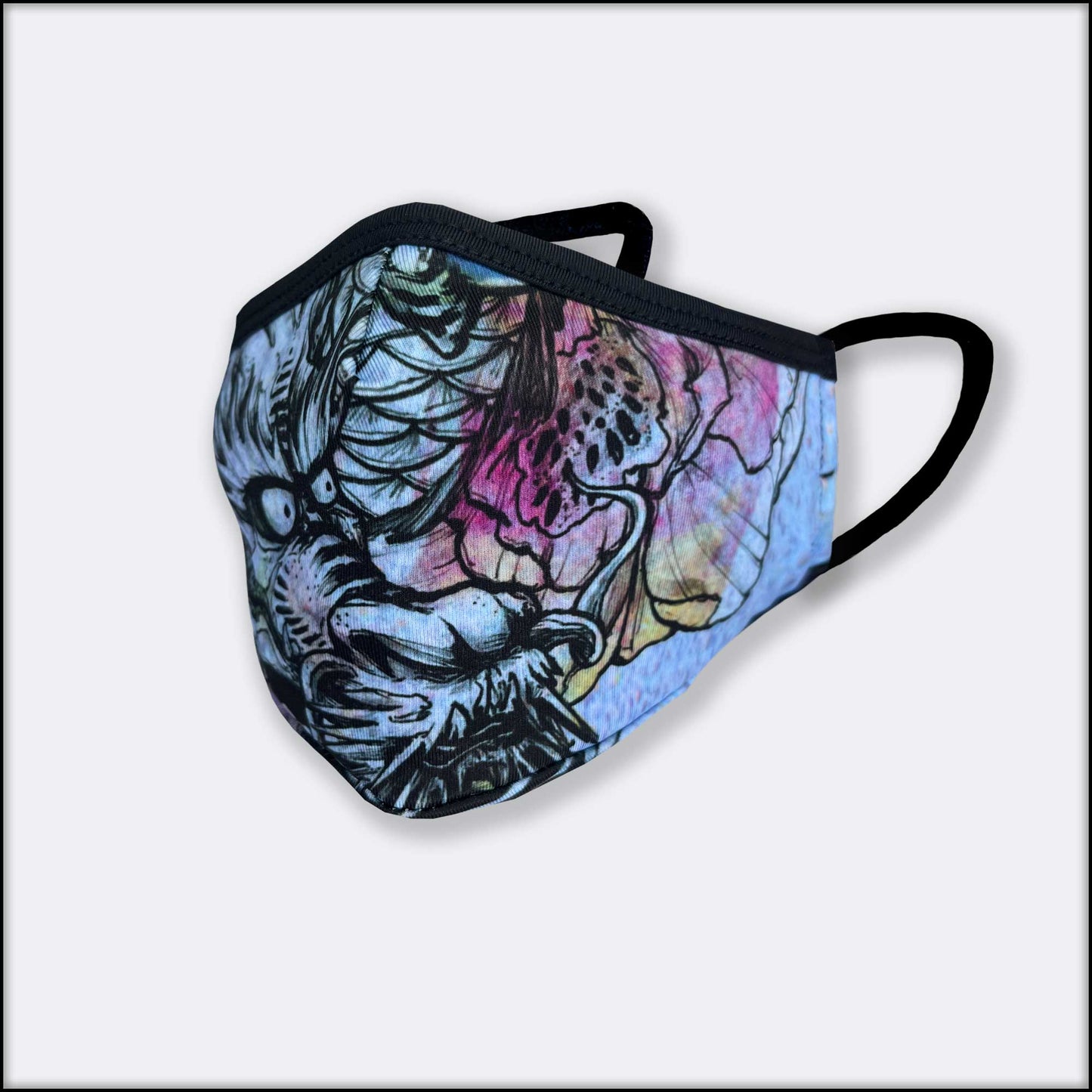 Blue Ryu Dragon 3-Layer Mask