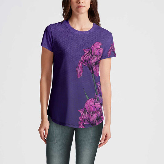 Purple Iris Womens Tshirt